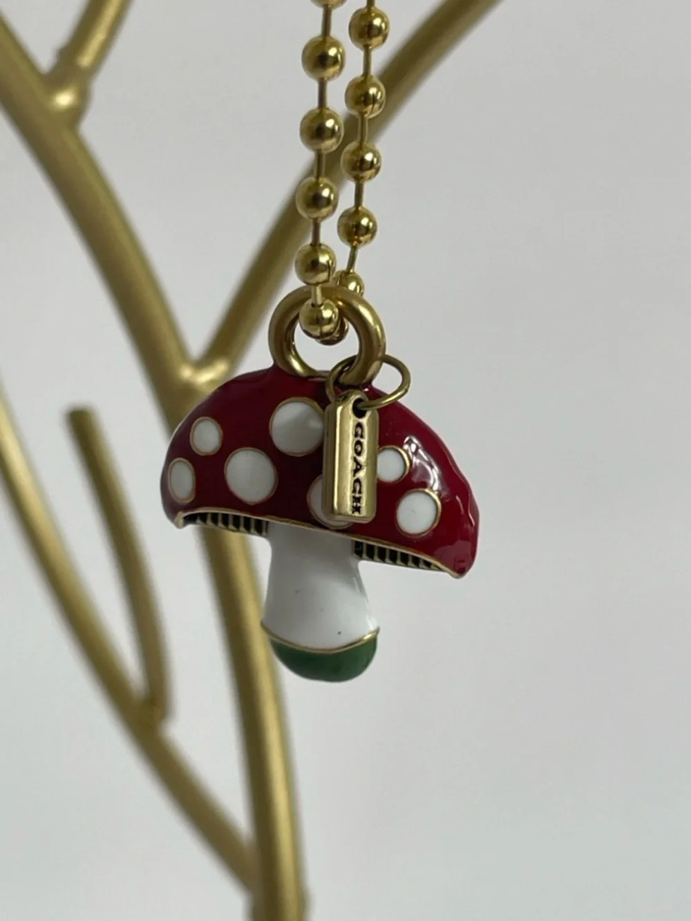 NWT Coach New York Exclusive Mushroom Charm - Picture 3 of 4